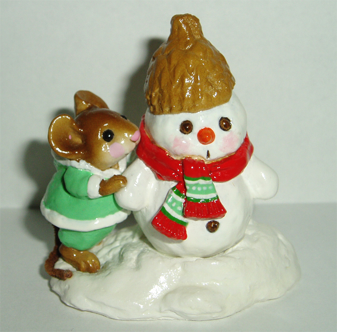 M-188_Snow_Buddies_light_green_snowsuitsuit_red_scarf