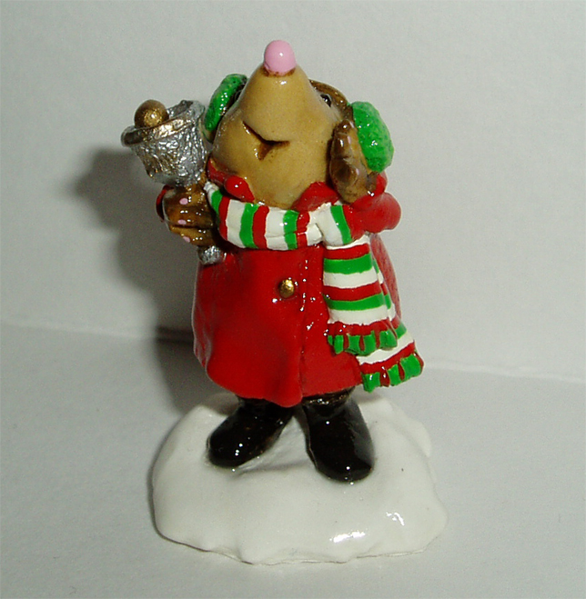 MO-02_Mole_Bell_Ringer_red_coat_red_green_and_white_striped_scarf