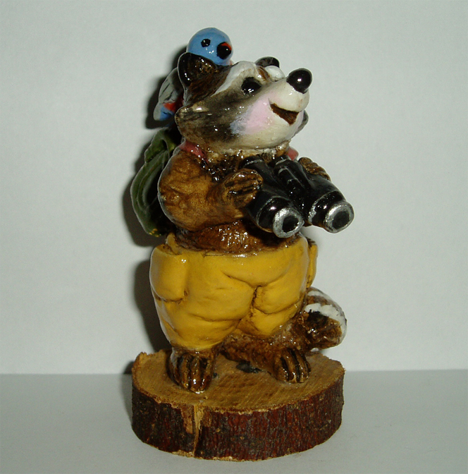 RC-3_Bird_Watcher_Racoon_yellow_pants_blue_Bird