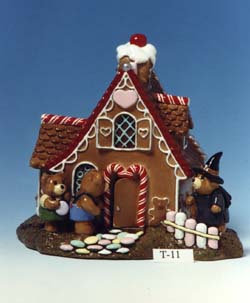 T-11 Hansel & Gretel Bears at the Witch's House